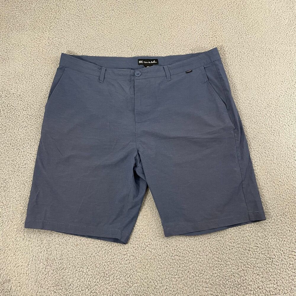 Travis‎ Mathew Shorts Men 40 Blue Golf Performance Flat Front